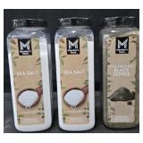 2- Sea Salt 36oz. Black Pepper 18oz