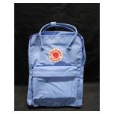 Small, blue backpack.