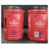 2- Folgers Classic Roast coffee 43.5oz each