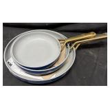 3pk. Anodized Ceramic Pans