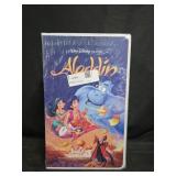 Aladdin Throw Blanket set in VHS shaped box