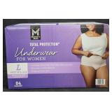 Total Protection underwear for women size Large