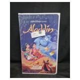 Aladdin Throw Blanket set in VHS shaped box