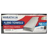 Marathon Multi-fold towels 4000 towels 16 packs