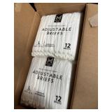 4- 12ct. Bags of Adjustable Briefs, Large