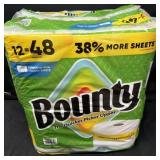 12- Rolls of Bounty Paper Towels