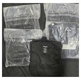 10- Men's size Large black t-shirts. New in