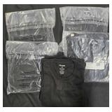 10- Men's size Large black t-shirts. New in