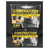 2- 42ct. Boxes of Contractor Clean Up Bags