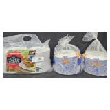 Paper 9' plates 600 count. 2- Dixie paper plates