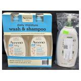 2- 18fl.oz. Bottles of Aveeno Baby Wash & Shampoo