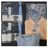 Men's size Large shirts. Most New w/ tags