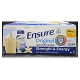 Ensure Vanilla nutritional shakes 24 pack 8oz