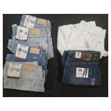 Women's size 16 denim shorts and jeans. Most NEW