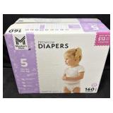 160ct. Box of Premium Size 5 Diapers