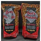 2- Dots Original Pretzels 35oz each