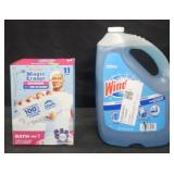 Magic Eraser 11 count. Windex 1 gallon