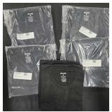 10- Men's size X-Large black t-shirts. New in