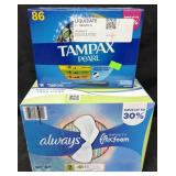 80ct. Box of Always Infinity FlexFoam Size 1 Pads