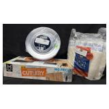 360ct. Box of Assorted Clear Plastic Cutlery