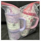 2pk. Ello Retractable Straw Oasis 14oz. Steel