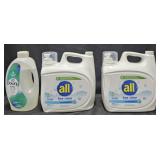2- All laundry detergent 208oz each. Downy Rinse
