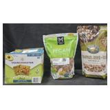 Crunchmaster crackers 16oz. Pecan Halves 32oz.