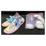 2- Pairs of Girls Size 13 Shoes