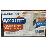Marathon Jumbo 2-ply toilet paper 6 rolls