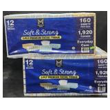 2- Soft and Strong facial tissue 12 flat boxes