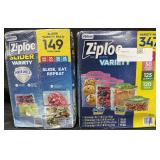 347ct. Variety Pack of Ziploc Bags