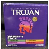 40ct. Variety Box Trojan Condoms