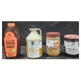Raw and Unfiltered Honey 44oz. Maple Syrup 32oz.