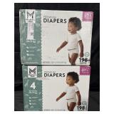 2- Premium Diapers size 4 198ct each