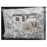 King size printed quilt set