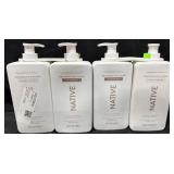 4- 34fl.oz. Bottles of Native Shampoo/Conditioner