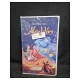 Aladdin Throw Blanket set in VHS shaped box