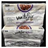 3- 504ct. Bags of VanityFair Extra Absorbent