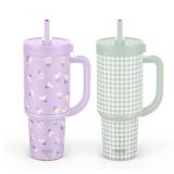 2pk. Ello Oasis 30oz Steel Water Bottles