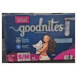 Goodnites Nittime underwear size S/M 74 count