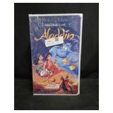 Aladdin Throw Blanket set in VHS shaped box