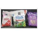 Powdered Sugar 7lb. Instant Powdered milk 70oz.