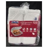 Hefty Supreme 1 compartment hinged lid containers
