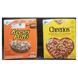 Reeses Puffs cereal 51oz. Cherrios 40oz