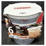 2pk. 6Qt. Cambro Food Storage Containers