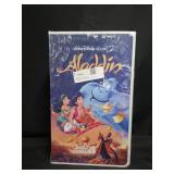 Aladdin Throw Blanket set in VHS shaped box