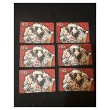 6 - $10 ($60 TOTAL) COLD STONE CREAMERY GIFT