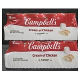2- Campbell's Cream of Chicken soup 8 cans each