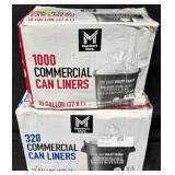 1000ct. Box of 10Gal. Commercial Can Liners