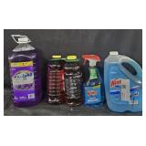 Fabuloso 210oz. 2- Pine Sol 60oz each. Windex 1